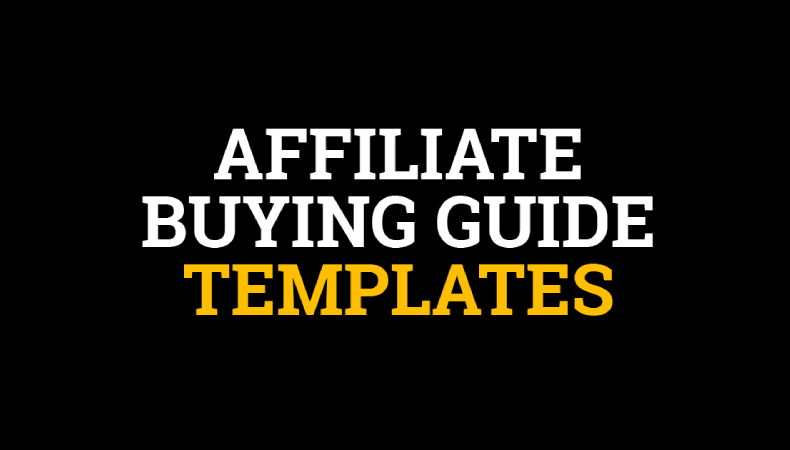 Affiliate Buying Guide Templates