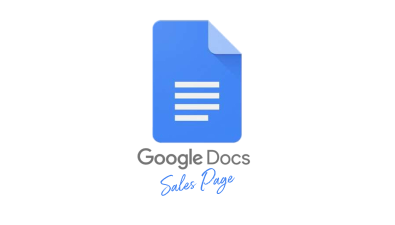 Google Docs Sales Page Advanced