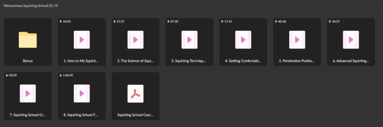 Squirting School The Ultimate Female Orgasm Experience Courses Release 