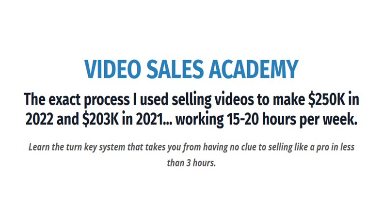 Video Sales Academy PRO